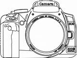 Camera Clipart Coloring Nikon Line Clip Drawing Pages Dslr Cliparts Yearbook Outline Vector Colouring Kamera Google Cartoon Search Transparent Strap sketch template