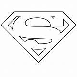 Superman Logo Pages Coloring Getcolorings sketch template