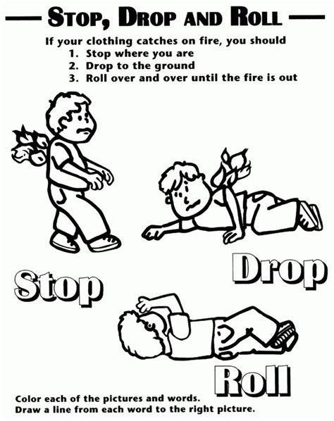 fire coloring pages  coloring pages  kids fire safety