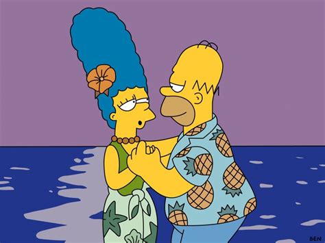 Coppie Famose Dei Cartoni Animati Homer E Marge Innamorati Cartoni