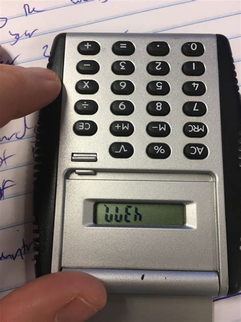 turn  calculator upside  spell bad words  show  friends