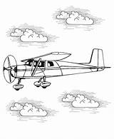 Cessna Airplane sketch template