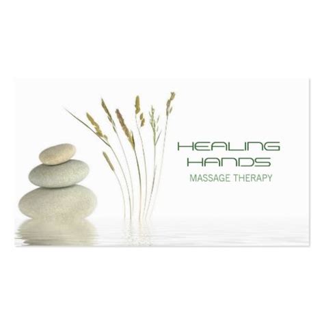 massage therapy healing arts skin care business business card zazzle