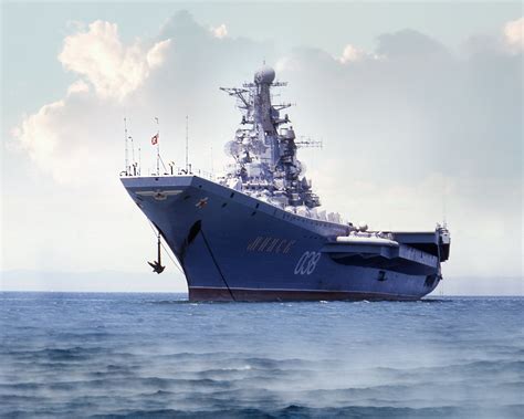 russian kiev class carrier minsk full hd wallpaper  background image  id