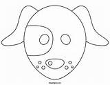 Mask Dog Masks Printable Color Coloring Printables Maskspot Animals Template Blank Pages Craft Crafts sketch template
