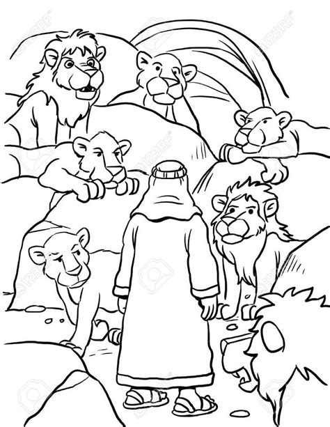 daniel lions den coloring pages png  file creative