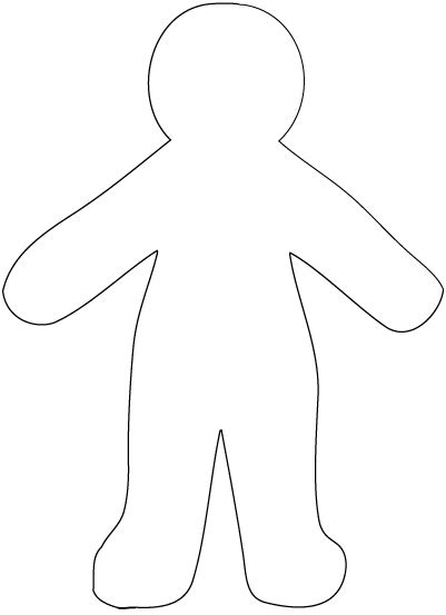 paper doll template printable templates