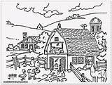 Coloring Pages Landscape Adults Detailed Online Print sketch template