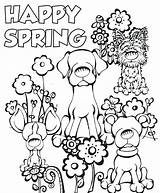 Spring Welcome Coloring Pages Getcolorings Color sketch template
