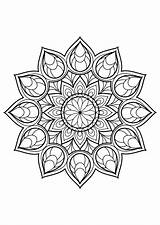 Coloring Mandala Mandalas Adults Pages Book Printable Kids Color Colouring Books Adult Justcolor Magnificent Print Flower Visit Simple Medium Choose sketch template
