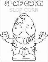 Gang Coloring Pages Grossery Slop Corn Printablecoloringpages Via sketch template