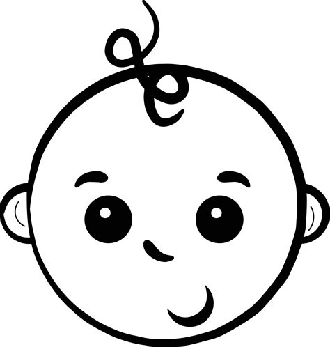 baby face coloring pages