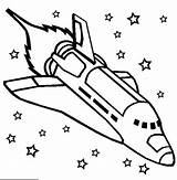 Rocket Coloring Space Ship Getdrawings sketch template