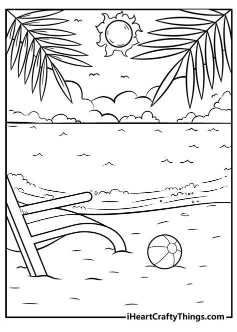 water activities coloring pages