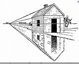 Perspectiva Perpectiva Edificios Sombra Perspective Fuga Punto Clases Tecnico sketch template