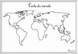 Monde Vierge Imprimer Continent Cartes Entier Continents Planisphère Coloriages Enfant Muette Afrique Dessins Imprimable Waouo Géographique Bord sketch template