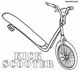 Scooter Coloring sketch template