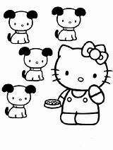 Coloring Sanrio Pages Kitty Hello Popular sketch template