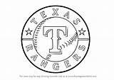 Rangers Texas Logo Draw Step Drawing Mlb Tutorials Drawingtutorials101 sketch template