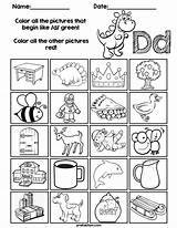 Worksheets Consonants Letter Initial Kindergarten Color Worksheet Phonics Activities Find Beginning Coloring Activity Finding Teacherspayteachers Reading Preschool sketch template