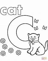 Coloring Cat Pages Color Drawing Letter Printable Alphabet Kids Kc Undercover Nyan Print Animals Crafts Getcolorings Categories sketch template