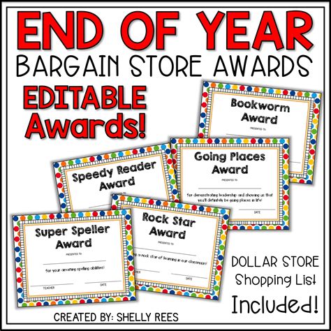 year awards  printable printable templates