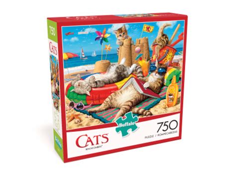 Buffalo Games Cats Beachcombers Jigsaw Puzzle 750 Pc Kroger