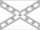 Flag Confederate Coloring Pages Rebel Clipart Flags Printable Template Color Getcolorings Heart States Clipground Print Civil War Visit sketch template