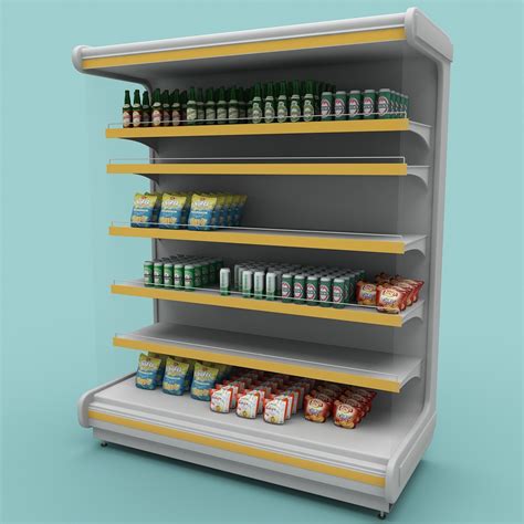 model supermarket shelf