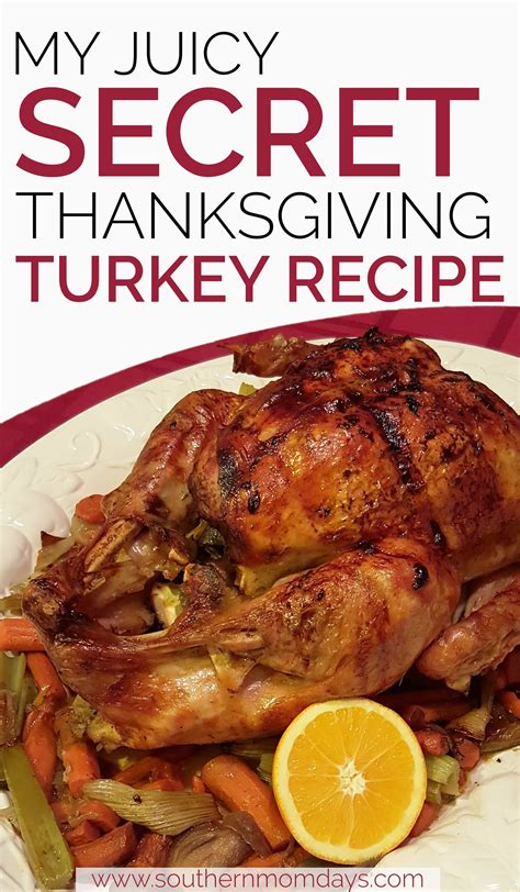 My Juicy Secret Thanksgiving Turkey Recipe Turkey Recipes