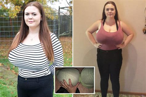 k cup mum 23 who had dd boobs at just 10 claims her huge