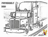 Coloring Peterbilt Truck Trucks Pages Semi Printable Kids Color Print Adult Book Sheet Cold Stone Plane Clipart Car Boys Yescoloring sketch template