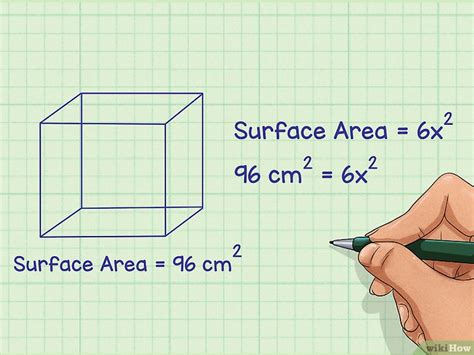 come calcolare il volume di un cubo utilizzando l area superficiale
