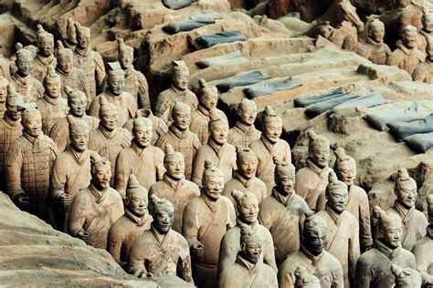 archaeologists  excavated   terracotta warriors  china