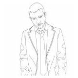 Coloring Pages Justin Timberlake Template sketch template