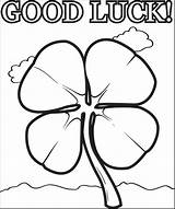 Coloring Pages Shamrock Luck Leaf Printable Good Clover St Patricks Four Drawing Line Adults Kids Getdrawings Rocks sketch template