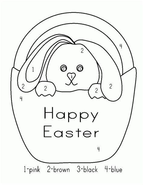 easter coloring pages color  number coloringpages