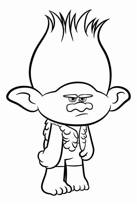 poppy  branch trolls coloring pages  propose   draw