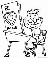 Valentine Coloring Pages Printable Valentines Cards Color Funny Card Kids Printing Help Popular Print Activities sketch template