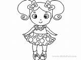 Coloring Girl Pages Little Cute Print Draw Baby So Doll Girls Printable Color Getcolorings Popular Coloringhome Comments sketch template