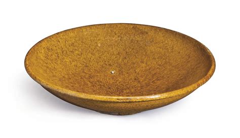 An Amber Glazed Dish