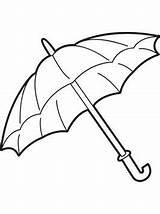 Regenschirm Paraplu Ausmalbilder Kleurplaten sketch template