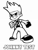 Coloring Pages Johnny Test Colouring Popular sketch template