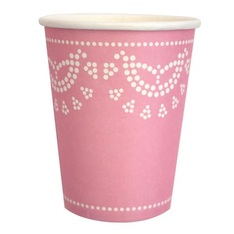 lovely lace paper cups cotton candy pink  goose toys