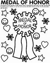 Honor Medal Ribbon Crayola Badges Learningenglish Award sketch template