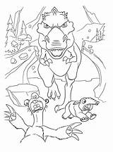 Sid Coloring Panic Dinosaur Pages Colorkid sketch template