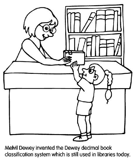 library themed coloring pages  printables images  pinterest