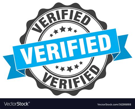 verified stamp sign seal royalty  vector image