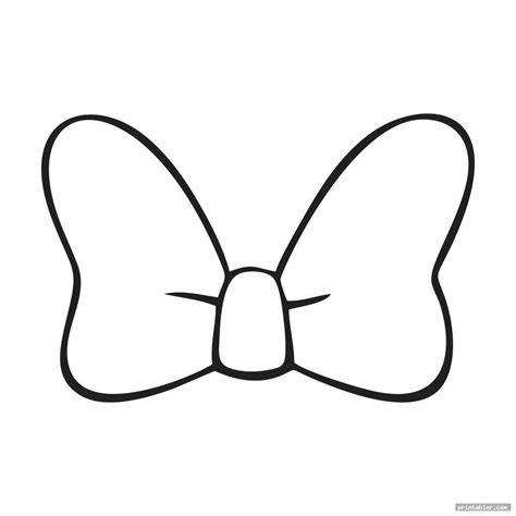 minnie mouse bow coloring page   gmbarco