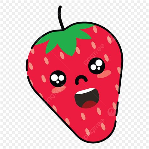 kawaii strawberry clipart transparent png hd kawaii cute strawberry